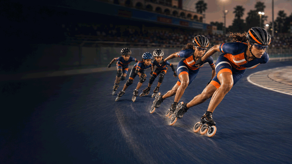 Inline Speed Skating Athlete