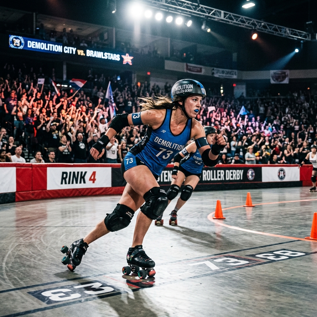 Roller Derby Track Match