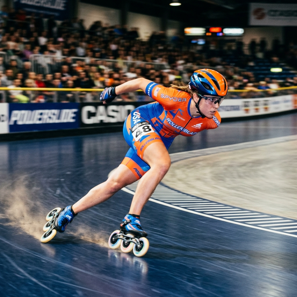 Inline Speed Skating Athlete